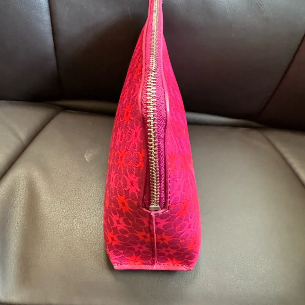 Coach Magenta Signature Cosmetic Case